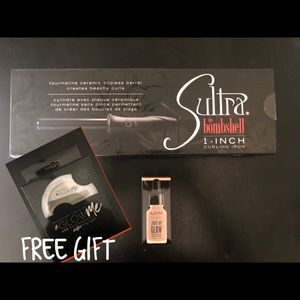 Sultra 1in Curling iron & NYX highlighter